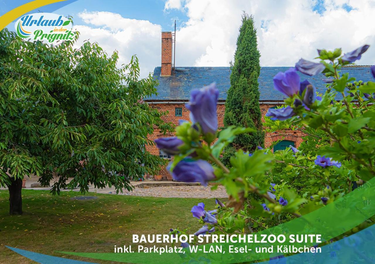 Bauernhof-Streichel-Zoo-Kombi-Familien-Suite-Im-Wald-Am-See Gulow Εξωτερικό φωτογραφία